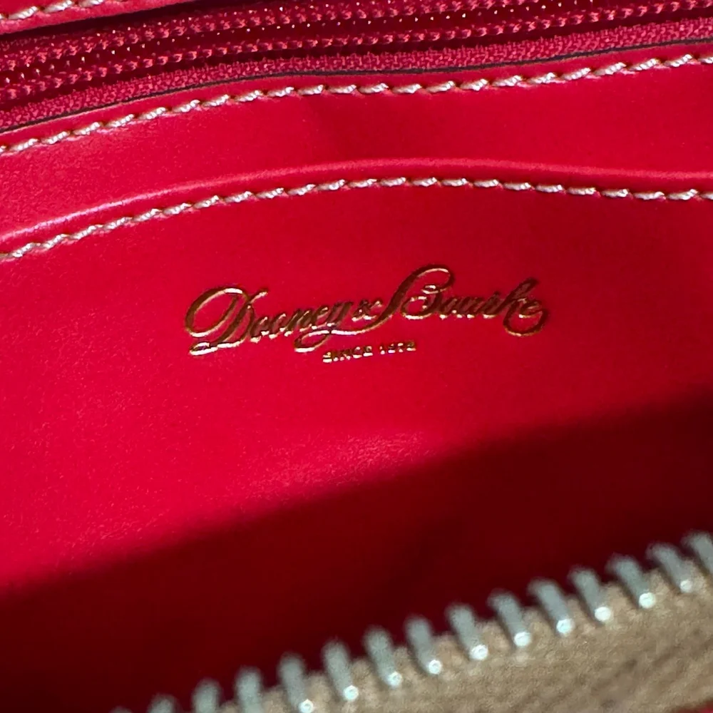 Dooney & Bourke Red Leather Belvedere Ambler Crossbody Bag, Like New, Authentic - Picture 6 of 12